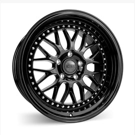 ESR SR01 17X8.5 5X105 (CUSTOM DRILL) +30 GLOSS BLACK FACE GLOSS BLACK LIP 78550030 SR01GBLK 5X105