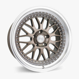 ESR 18X9.5 5X112 (CUSTOM DRILL) +35 72.56 MATTE BRONZE MACHINE LIP SR01 89551435 89551435 SR01MBRNZ-ML 5X112