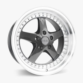 ESR SR04 18X10.5 5X108 (CUSTOM DRILL) +22 GLOSS GRAPHITE FACE MACHINED LIP 80551422 SR04GM-ML 5X108