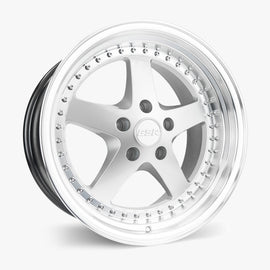 ESR SR04 18X8.5 5X105 (CUSTOM DRILL) +30 HYPER SILVER FACE MACHINED LIP 88550030 SR04HS-ML 5X105