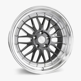 ESR SR05 18X8.5 5X105 (CUSTOM DRILL) +30 GLOSS GRAPHITE FACE MACHINED LIP 88550030 SR05GM-ML 5X105