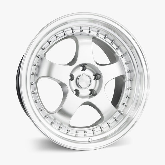 ESR SR06 18X8.5 5X120 +30 HYPER SILVER FACE MACHINED LIP Wheel/Rim 88552030 SR06HS-ML