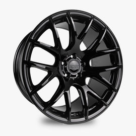 ESR SR12 18X10.5 5X120 (CUSTOM DRILL) +22 GLOSS BLACK FACE GLOSS BLACK LIP 80551422 SR12GBLK 5X120