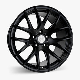 ESR SR12 18X10.5 5X110 (CUSTOM DRILL) +22 MATTE BLACK FACE MATTE BLACK LIP 80551422 SR12MBLK 5X110