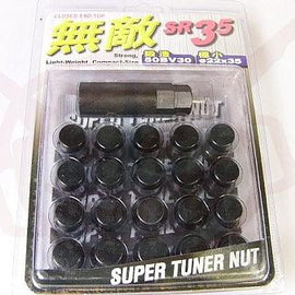 Muteki - SR35 Closed Ended Lug Nuts - Black - 12x1.5mm