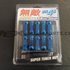 Muteki - SR48 Extended Lug Nuts 12x1.5mm - Blue 32906U