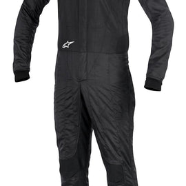 ALPINESTARS SUPERTECH SUIT BLACK SILVER WHITE SZ 56