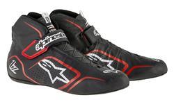 ALPINESTARS TECH 1-Z SHOE BLACK RED SZ 8.5