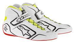 ALPINESTARS TECH 1-Z SHOE WHITE BLACK YELLOW FLUO SZ 11