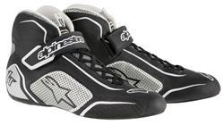 ALPINESTARS TECH 1-T SHOE BLACK SILVER SZ 9.5