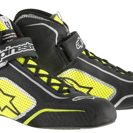 ALPINESTARS TECH 1-T SHOE BLACK YELLOW FLUOR SZ 11