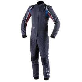 ALPINESTARS SUPERTECH SUIT NAVY/WHITE/RED SZ 44 FIA MULTI-LAYER CUFF-BOTTOM