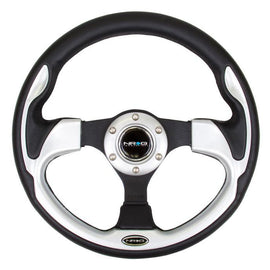 NRG 320mm Sport Steering Wheel w/ Silver Trim