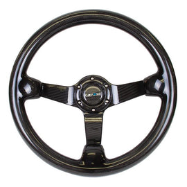 NRG FULL CARBON FIBER STEEERING WHEEL 350mm DEEP DISH