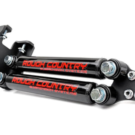 Rough Country Stacked Dual Steering Stabilizer for 4-6-inch Lifts