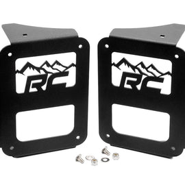 Rough Country Wrangler JK Tail Light Covers - Mountain Design (Pair)