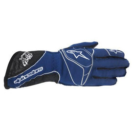 ALPINESTARS TECH 1 ZX GLOVE BLUE BLACK WHITE SZ XL