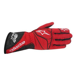 ALPINESTARS TECH 1 ZX GLOVE RED BLACK WHITE SZ XL