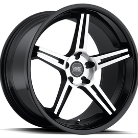 CONCEPT ONE CS-5 20X9 +25 5X114.3 MATTE BLACK/MACHINED 1 WHEEL