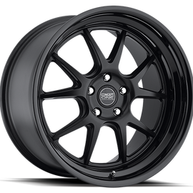 CONCEPT ONE CSL5.5 19X10.5 +20 5X114.3 MATTE BLACK/GLOSS BLACK LIP 1 WHEEL