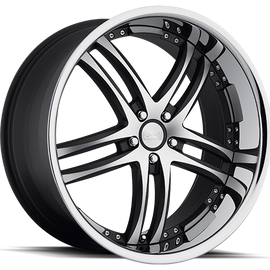 CONCEPT ONE RS-55 22X10.5 +25 5X120 MATTE BLACK/MACHINED 1 WHEEL