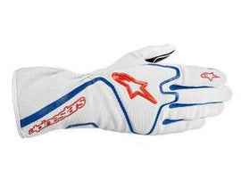 ALPINESTARS TECH 1-K GLOVE SILVER BLUE RED SZ XXL