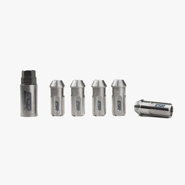 ESR ANTI THEFT TITANIUM 12X1.25 LUG NUTS 50MM SILVER TR50-NUT-12125-SLV