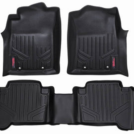 Rough Country Heavy Duty Floor Mats - Front & Rear Combo (Double Cab Models)