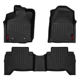 Rough Country Heavy Duty Floor Mats - Front & Rear Combo (Double Cab Models)