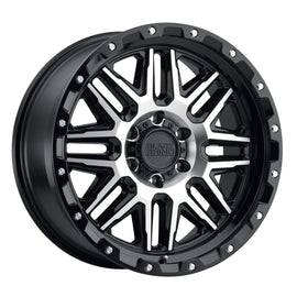 BLACK RHINO ALAMO 17x9.0 5x139.7 ET02 CB78.1 GLOSS BLACK W/MACHINED FACE AND STAINLESS BOLTS