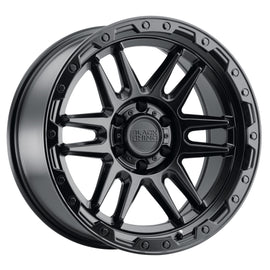 BLACK RHINO APACHE 20X9.0 5x127 ET-18 CB71.6 MATTE BLACK W/BLACK BOLTS
