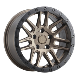 BLACK RHINO ARCHES  15X7.0 5x100 ET15 CB56.1 BRONZE W/BLACK LIP EDGE AND BLACK BOLTS