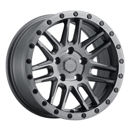 BLACK RHINO ARCHES  15X7.0 5x100 ET15 CB56.1 MATTE BRUSHED GUNMETAL W/BLACK LIP EDGE AND BLACK BOLTS
