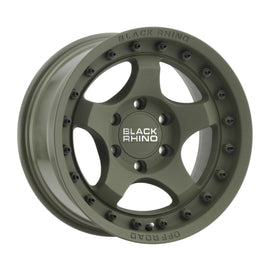 BLACK RHINO BANTAM 16x8 5x127 ET-10 CB71.6 OLIVE DRAB GREEN