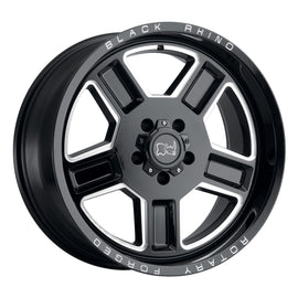 BLACK RHINO CANON 24X14 5x127 ET-76 CB71.6 GLOSS BLACK W/MILLED SPOKES