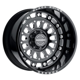 BLACK RHINO CENTURION 22X14 5x127 ET-76 CB71.6 GLOSS BLACK W/MILLED SPOKES