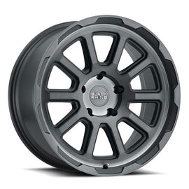 BLACK RHINO CHASE 17x9.5 5x127 ET-18 CB71.6 MATTE GUNMETAL W/BRUSHED GUNMETAL FA