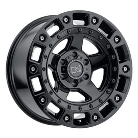 BLACK RHINO CINCO 17x9.5 6x135 ET12 CB87.1 GLOSS BLACK W/STAINLESS BOLT