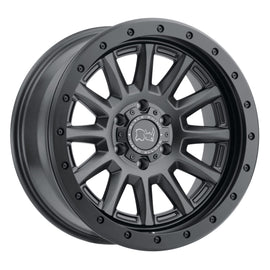 BLACK RHINO DUGGER 17x8.5 5x114.3 ET-18 CB76.1 GUN BLACK