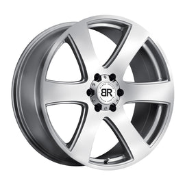 BLACK RHINO HAKA 22x9.5 6x135 ET30 CB87.1 SILVER W/MACHINED FACE