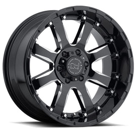 DISPLAY BLACK RHINO SIERRA WHEEL HALF - NOT FOR VEHICLE USE