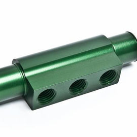 RADIUM ENGINEERING 3-PORT HOSE ADAPTER FOR 3/4INCH ID HOSE GREEN