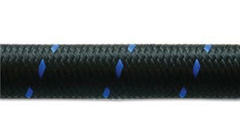 VIBRANT 20ft Roll of Black Blue Nylon Braided Flex Hose AN Size -8 Hose ID 0.44" 11978B