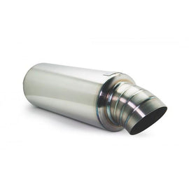 BLOX Racing Universal Street Muffler 2.5" Turndown Tip Stainless Steel