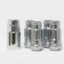 MONSTER LUG NUT LOCK 4 PIECE SET 1/2"x20 STEEL CHROME 33005C