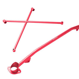 Megan Racing Front Strut X-Bar for Honda S2000 Red XBAR-S2K-R