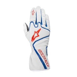 ALPINESTARS TECH 1-K RACE GLOVE SILVER BLUE RED SZ XXL