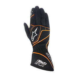 ALPINESTARS TECH 1-KX GLOVE BLACK ORANGE FLOUR SZ XXL